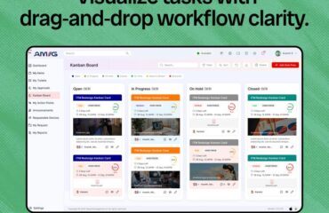 Kanban Board workflow management software dashboard